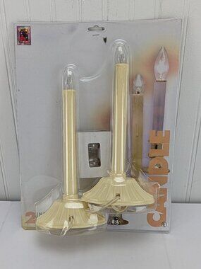 Vintage Indoor Electric Candles with Spare Bulbs New in Package 1996 Seasonal